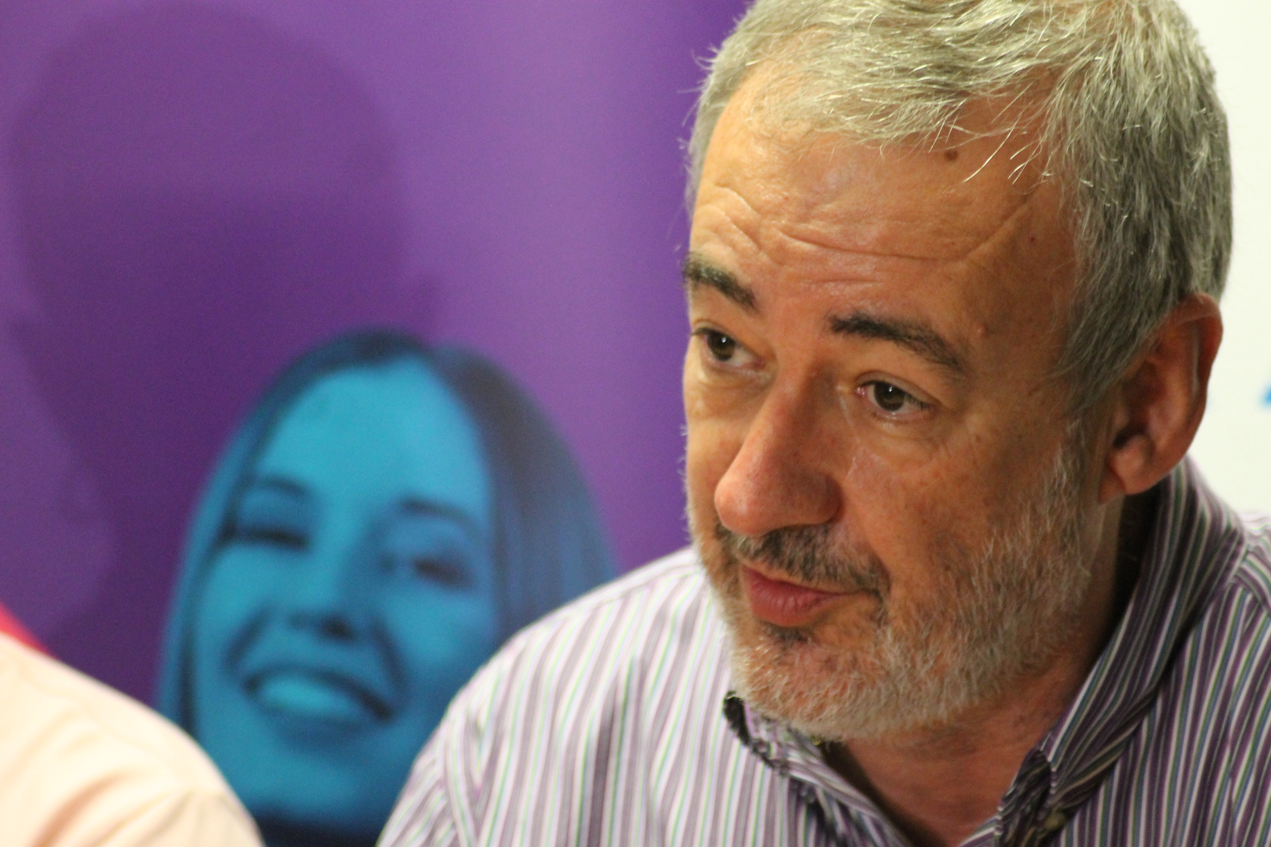 Guillermo Boscana durante un instante de la rueda de prensa