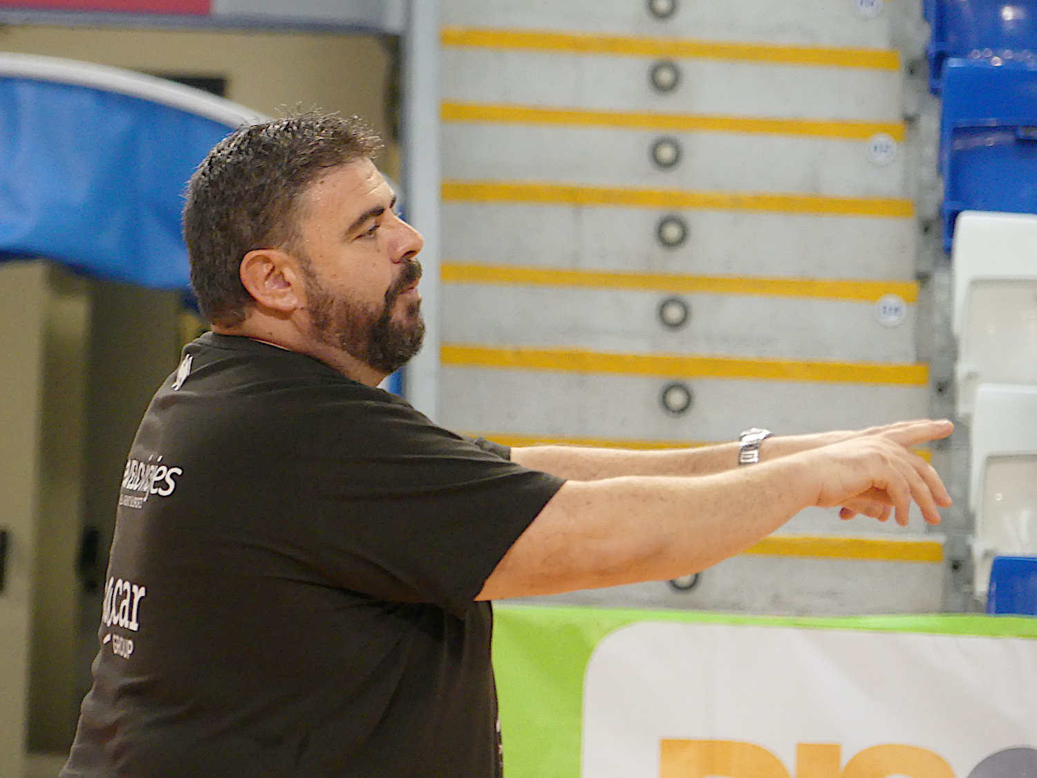 Pau Toms durante el entrenamiento de hoy