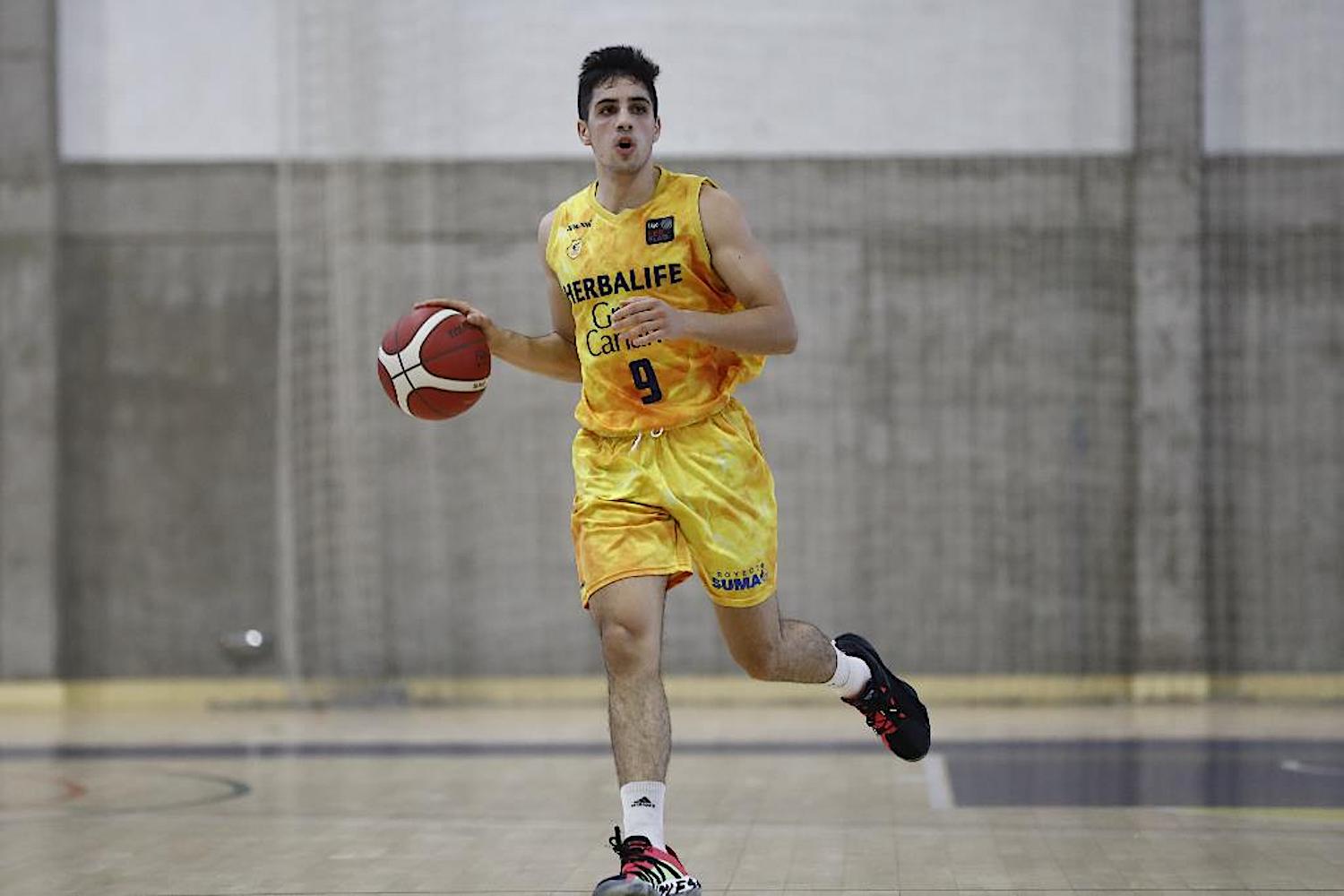 Rafa Garca con el CB Gran Canaria Claret